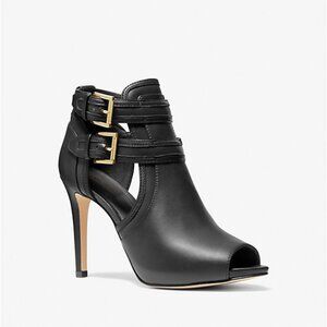 ⚜️ MICHAEL KORSBlaze Open-Toe Ankle Boot - Size 8 - Black ⚜️